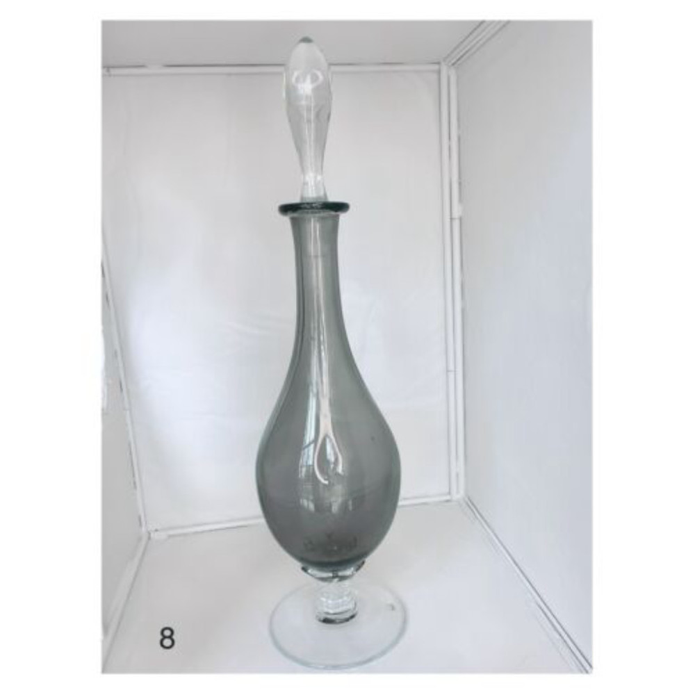 Vintage smoked glass decantor